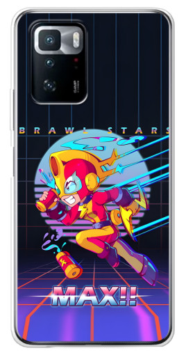 Чехол с печатью "Brawl MAX" для Xiaomi POCO X3 GT