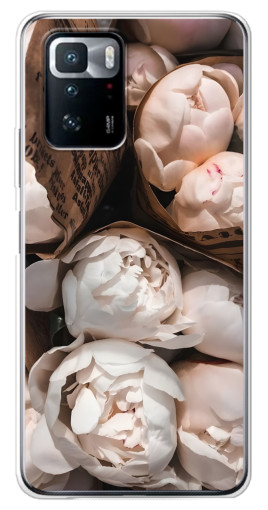Чехол с печатью "Букет пионов" для Xiaomi POCO X3 GT
