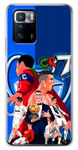 Силиконовый чехол с изображением "CR7" для Xiaomi POCO X3 GT