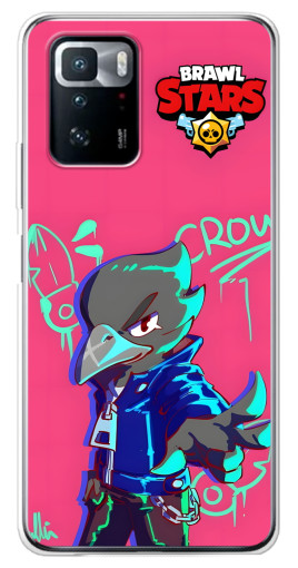 Силиконовый чехол с изображением "Crow Asassin" для Xiaomi POCO X3 GT