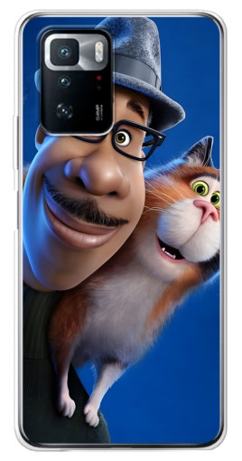 Силиконовый чехол с изображением "Джо и кот" для Xiaomi POCO X3 GT