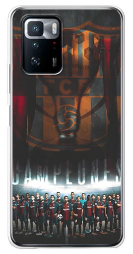 Чехол с печатью "FCB Campeones" для Xiaomi POCO X3 GT