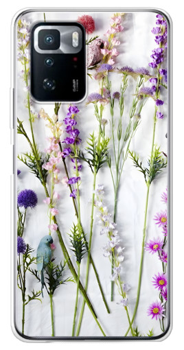 Чехол с печатью "Фон полевых цветов" для Xiaomi POCO X3 GT