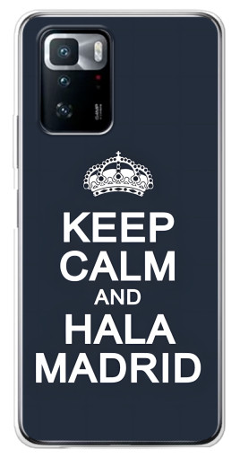 Силиконовый чехол с изображением "Hala Madrid" для Xiaomi POCO X3 GT