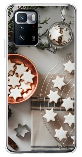 Чехол с картинкой "Имбирные звездочки" для Xiaomi POCO X3 GT