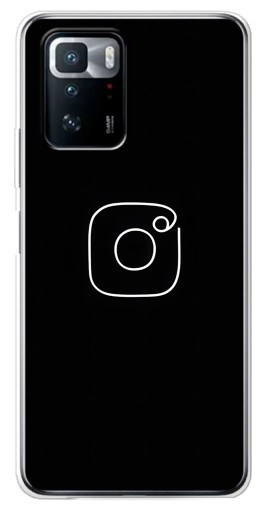 Силиконовый чехол с изображением "Инстаграм" для Xiaomi POCO X3 GT