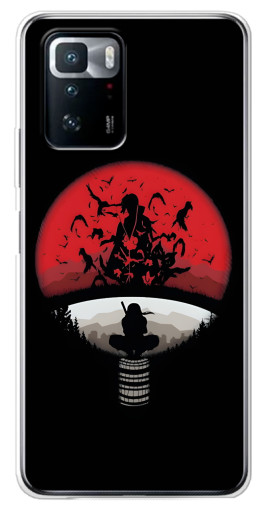 Чехол с картинкой "Итачи на черном" для Xiaomi POCO X3 GT