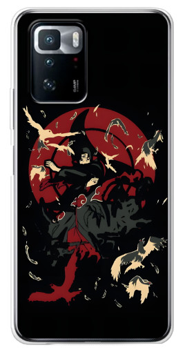 Чехол с картинкой "Итачи с воронами" для Xiaomi POCO X3 GT