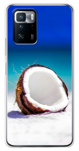 Чехол с печатью "Кокос на пляже" для Xiaomi POCO X3 GT