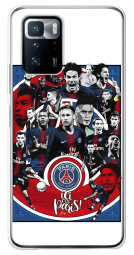 Чехол с принтом "Команда PSG" для Xiaomi POCO X3 GT