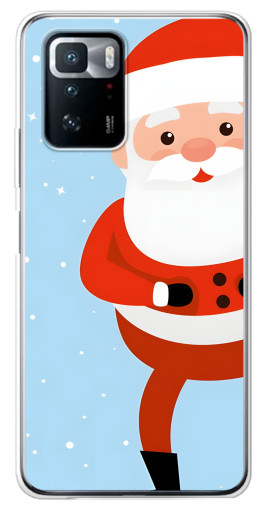 Чехол с картинкой "Крутой Дед Мороз" для Xiaomi POCO X3 GT