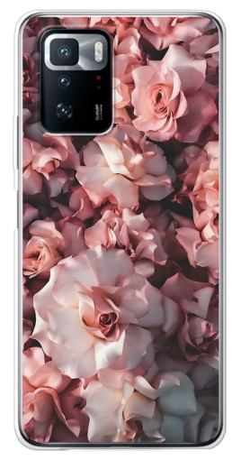 Чехол с картинкой "Куст роз" для Xiaomi POCO X3 GT