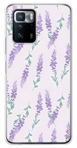 Чехол с печатью "Лавандовый фон " для Xiaomi POCO X3 GT