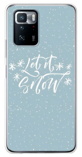 Чехол с картинкой "Let it Snow" для Xiaomi POCO X3 GT