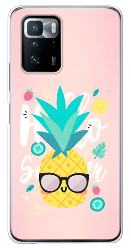 Чехол с принтом "Летний ананас" для Xiaomi POCO X3 GT