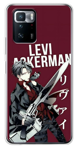 Чехол с принтом "levi Ackerman" для Xiaomi POCO X3 GT