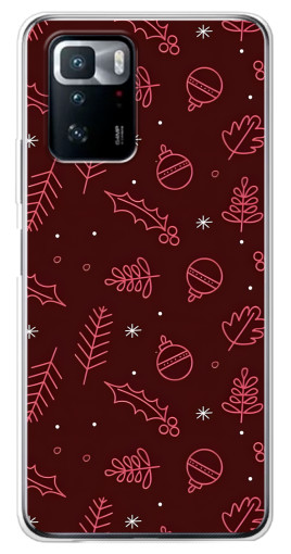 Чехол с принтом "Листочки и шары" для Xiaomi POCO X3 GT