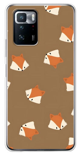Силиконовый чехол с изображением "Лисёнки" для Xiaomi POCO X3 GT