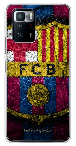 Чехол с принтом "Лого Барсы" для Xiaomi POCO X3 GT