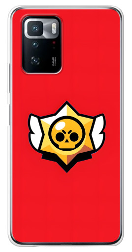 Чехол с печатью "Лого на красном" для Xiaomi POCO X3 GT