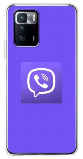 Силиконовый чехол с изображением "Лого Viber" для Xiaomi POCO X3 GT
