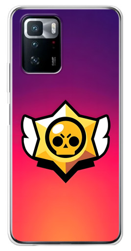 Чехол с картинкой "Логотип Brawl Stars" для Xiaomi POCO X3 GT