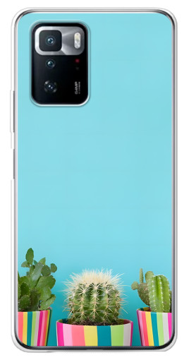 Чехол с принтом "Маленькие кактусы" для Xiaomi POCO X3 GT