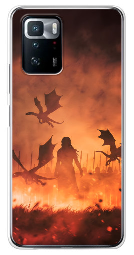 Силиконовый чехол с изображением "Мать драконов" для Xiaomi POCO X3 GT
