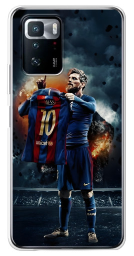 Чехол с принтом "Месси с футболкой" для Xiaomi POCO X3 GT