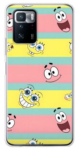 Чехол с картинкой "Мордашки" для Xiaomi POCO X3 GT