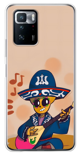 Силиконовый чехол с изображением "Музыкант Poco" для Xiaomi POCO X3 GT