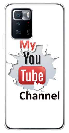 Чехол с принтом "My YouTube" для Xiaomi POCO X3 GT