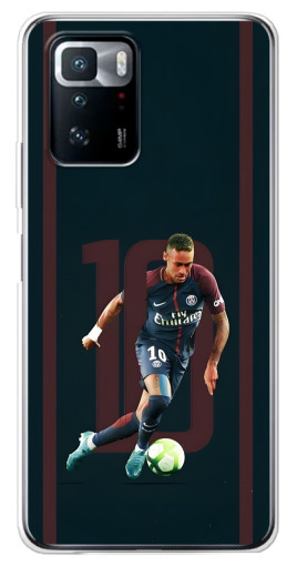 Силиконовый чехол с изображением "Неймар 10" для Xiaomi POCO X3 GT