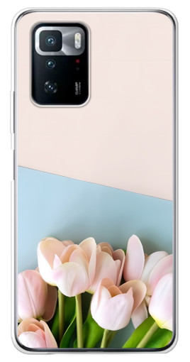 Чехол с картинкой "Нежные тюльпаны" для Xiaomi POCO X3 GT
