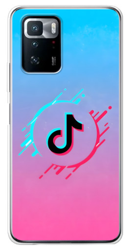Силиконовый чехол с изображением "Нота ТикТок" для Xiaomi POCO X3 GT