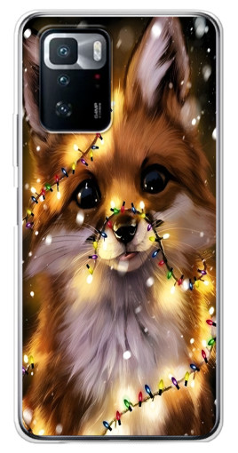 Чехол с печатью "Новогодний лесенок" для Xiaomi POCO X3 GT