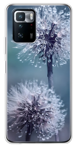Чехол с принтом "Одуванчик с капельками" для Xiaomi POCO X3 GT