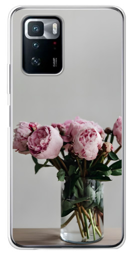 Чехол с принтом "Пионы в вазе" для Xiaomi POCO X3 GT