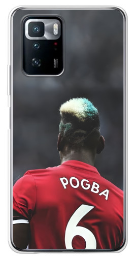 Силиконовый чехол с изображением "Pogba 6" для Xiaomi POCO X3 GT