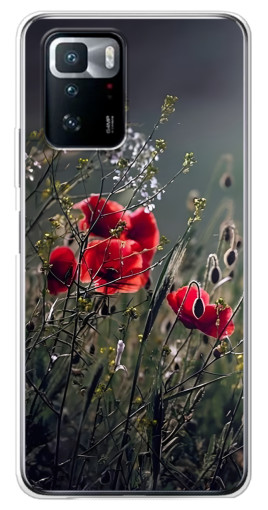 Чехол с принтом "Поле цветов" для Xiaomi POCO X3 GT