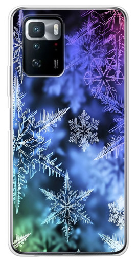 Чехол с принтом "Разноцветные снежинки" для Xiaomi POCO X3 GT