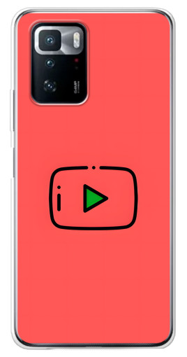 Чехол с печатью "Рисованная кнопка" для Xiaomi POCO X3 GT