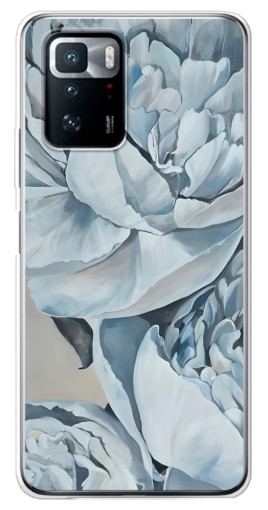 Чехол с печатью "Рисунок пионы" для Xiaomi POCO X3 GT