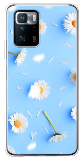 Чехол с печатью "Ромашковый фон" для Xiaomi POCO X3 GT