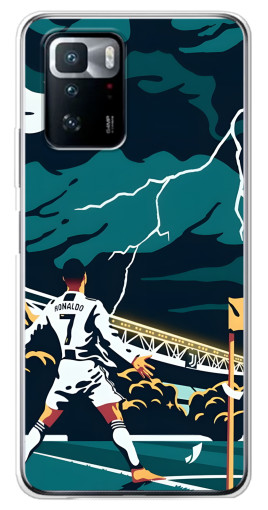 Чехол с картинкой "Ronaldo празднование" для Xiaomi POCO X3 GT