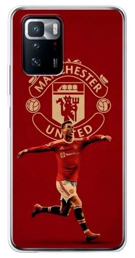 Чехол с печатью "Ronaldo в МЮ" для Xiaomi POCO X3 GT