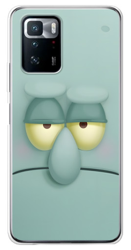 Чехол с принтом "Сквидвард" для Xiaomi POCO X3 GT