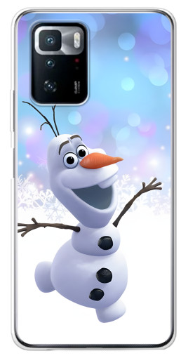 Чехол с картинкой "Снеговик Олаф" для Xiaomi POCO X3 GT