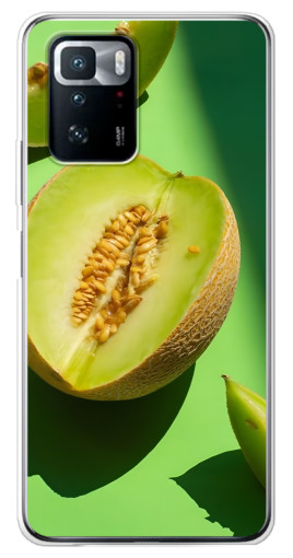 Чехол с картинкой "Сочная Дыня" для Xiaomi POCO X3 GT