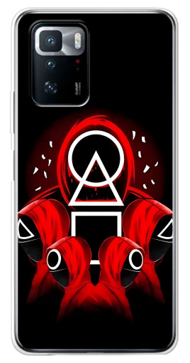 Чехол с печатью "Солдаты с игры кальмара" для Xiaomi POCO X3 GT